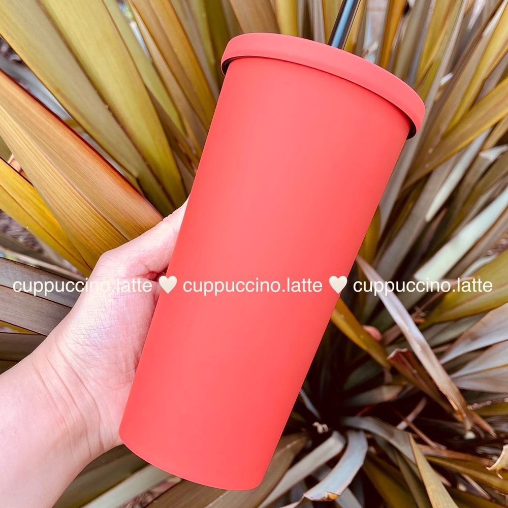 🧡NEW SET🧡Starbucks Reserve Matte Coral SS Cups - Picture 3 of 6
